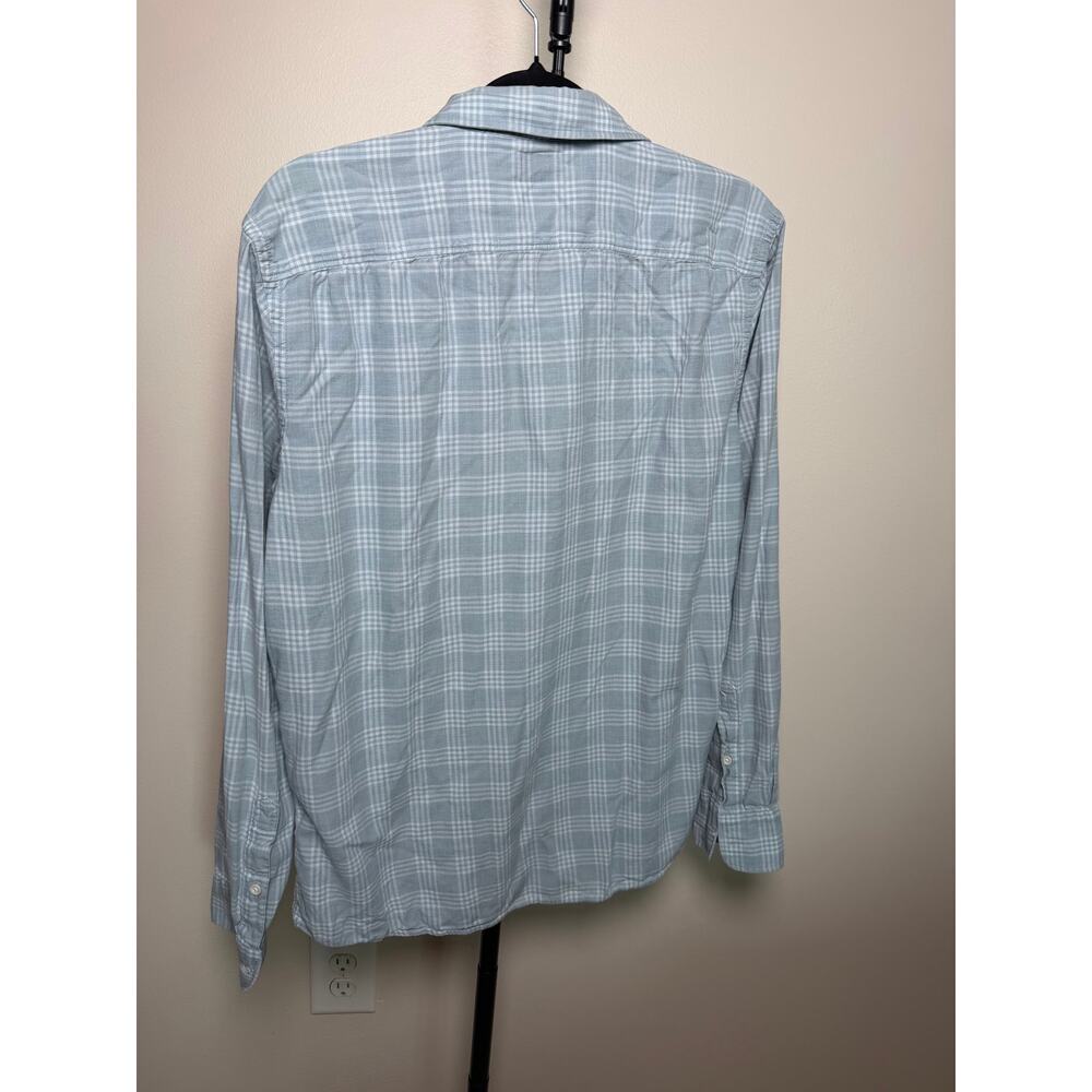 Faherty Long Sleeve Organic Cotton Flannel Size Large - Picture 3 of 4